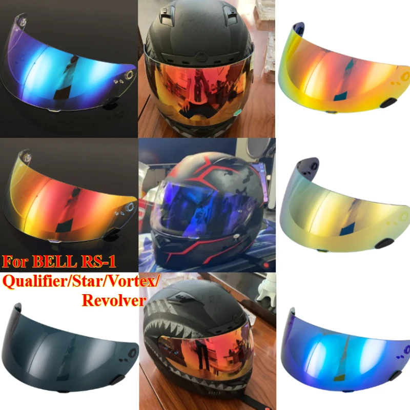 

1PCS Motorcycle Helmet Visor For BELL RS-1 Qualifier/Star/Vortex/Revolver Anti-scratch UV Wind Shield Glasses Visor