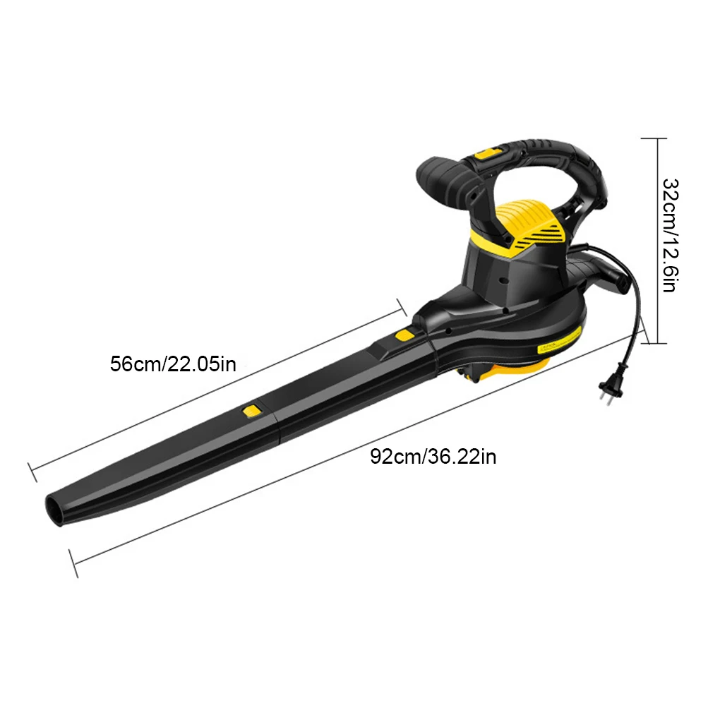 3800 واط عالية الطاقة ساحة منفاخ ورقة مكنسة كسارة منفاخ حديقة منفاخ الاتحاد الأوروبي التوصيل متغير السرعة التحكم الغبار فراغ آلة