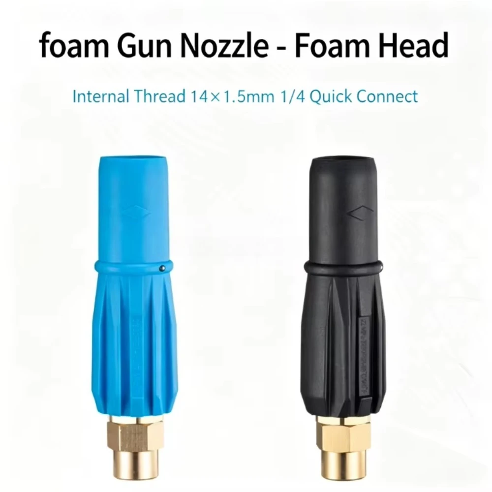 M14x1.5 Adjustable Foam Nozzle For High Pressure Car Washer Self Service Car Wash Machine Foam Sprayer Blue Black Optional