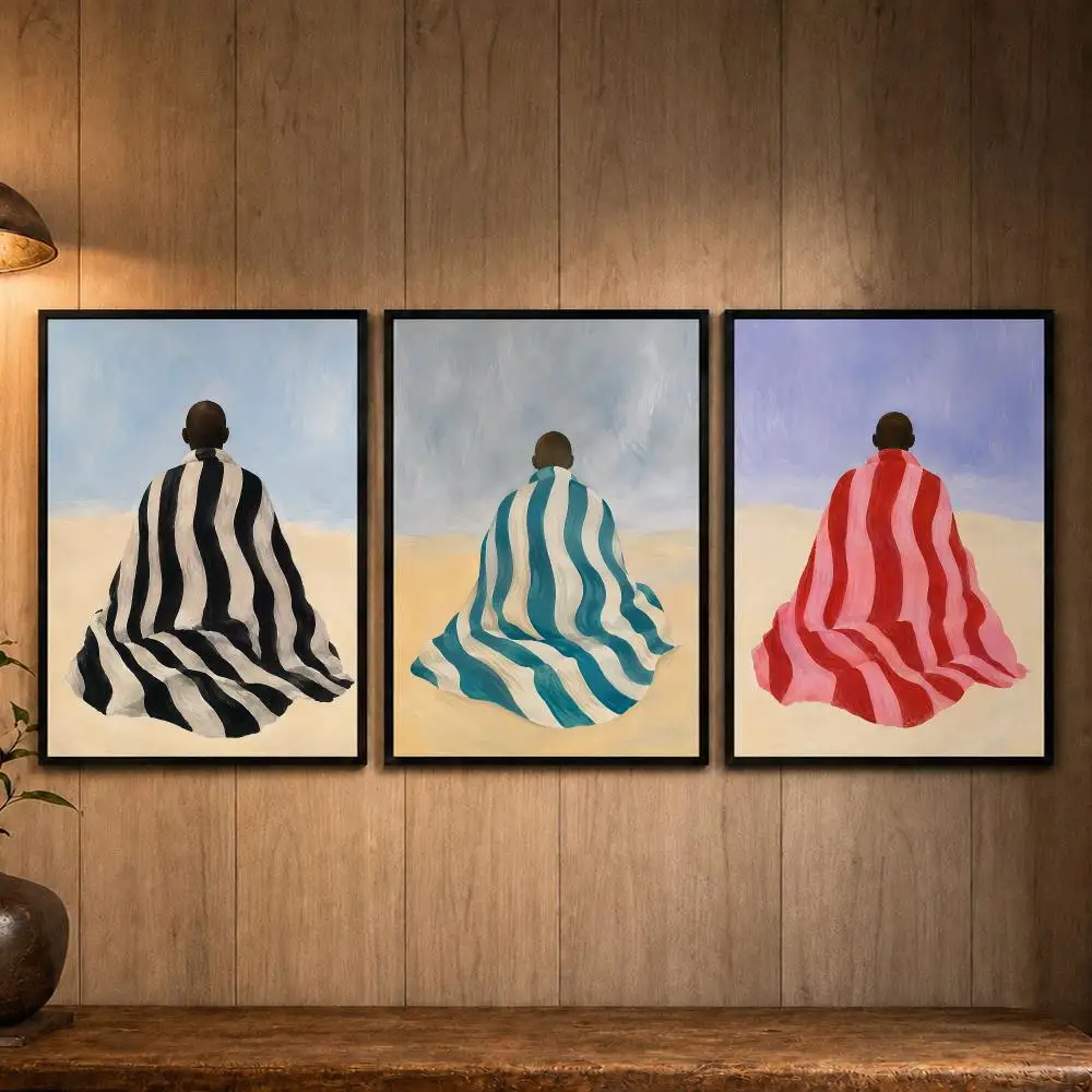 Durable Art B-BlanketS Poster Self-adhesive Art Poster Decoracion Painting Wall Art White Kraft Paper Home Decor