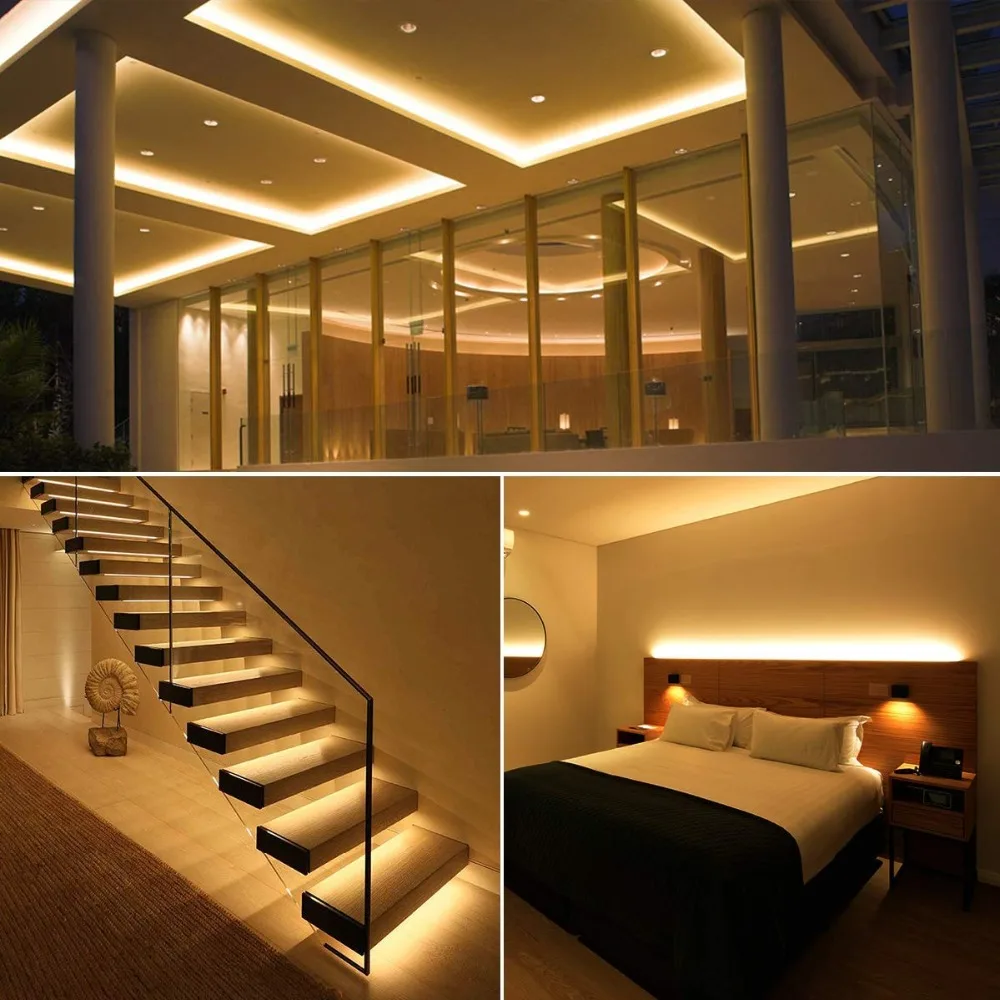 1PC Led Strip Light SMD2835 Flexible Lighting For Tv Background Lighting And Home Decoration Warm White 3AA Battery Power