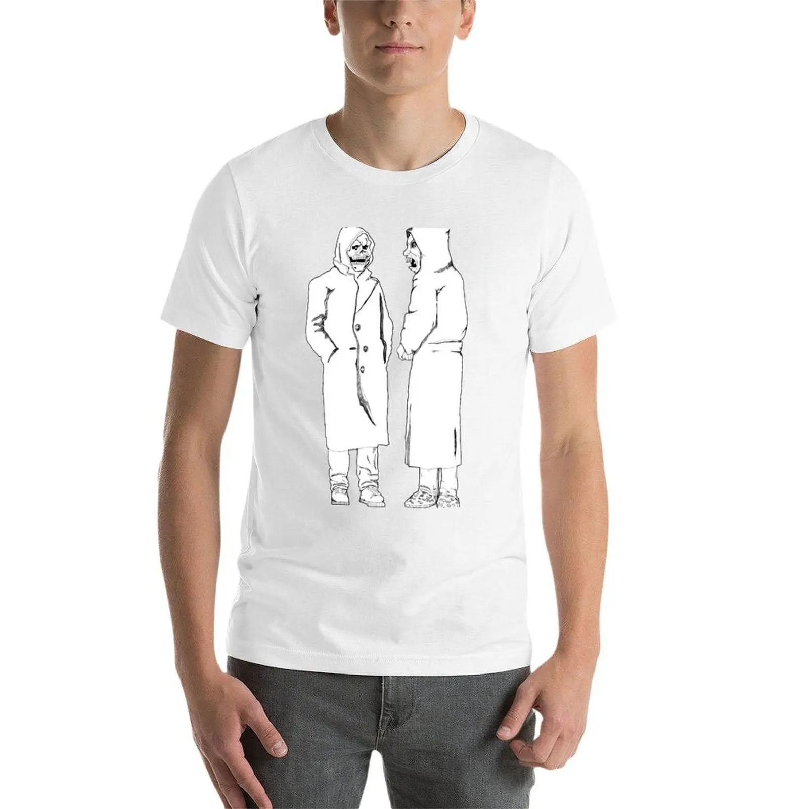 brand new - the devil and god T-Shirt funny t shirts dark humor cotton t shirts man 100% T-Shirt