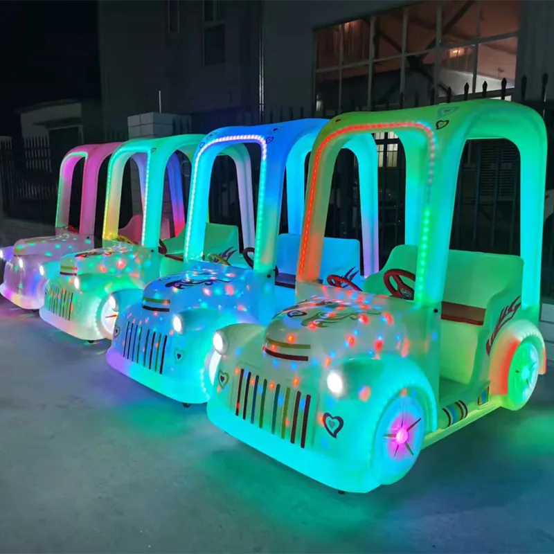 Children's Bumper Car, 24V Battery Operated, Indoor Outdoor Amusement Park Ride, Electric Toy Car for Commercial Use