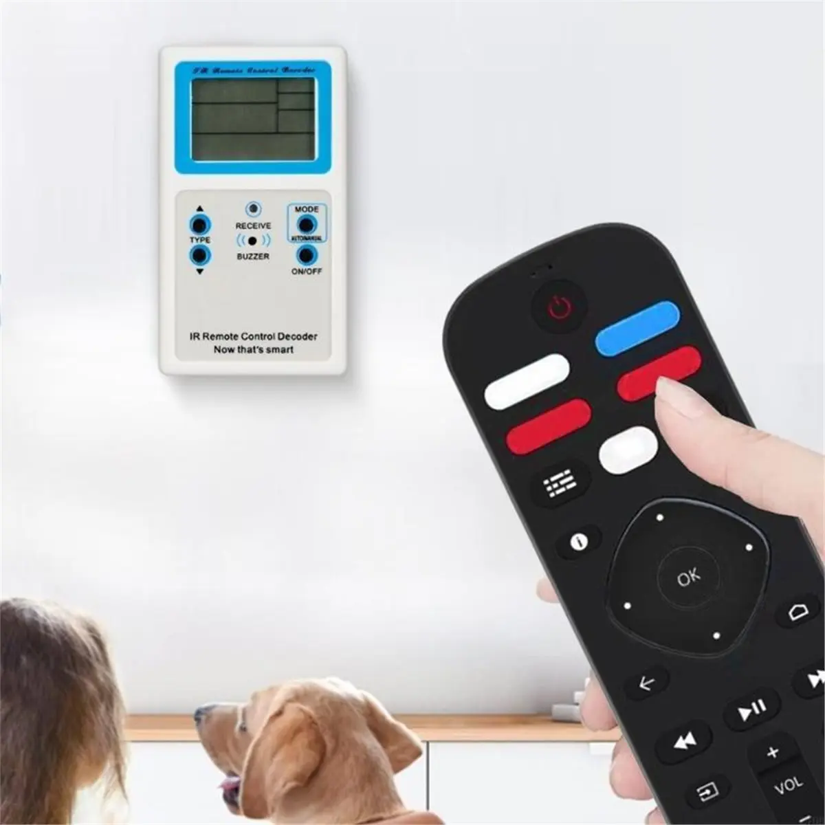 DT75BG MultiModes Infrare Remotes Control Decoders Analyzers IR Decoder for Real Time Monitoring and Wide Compatibility