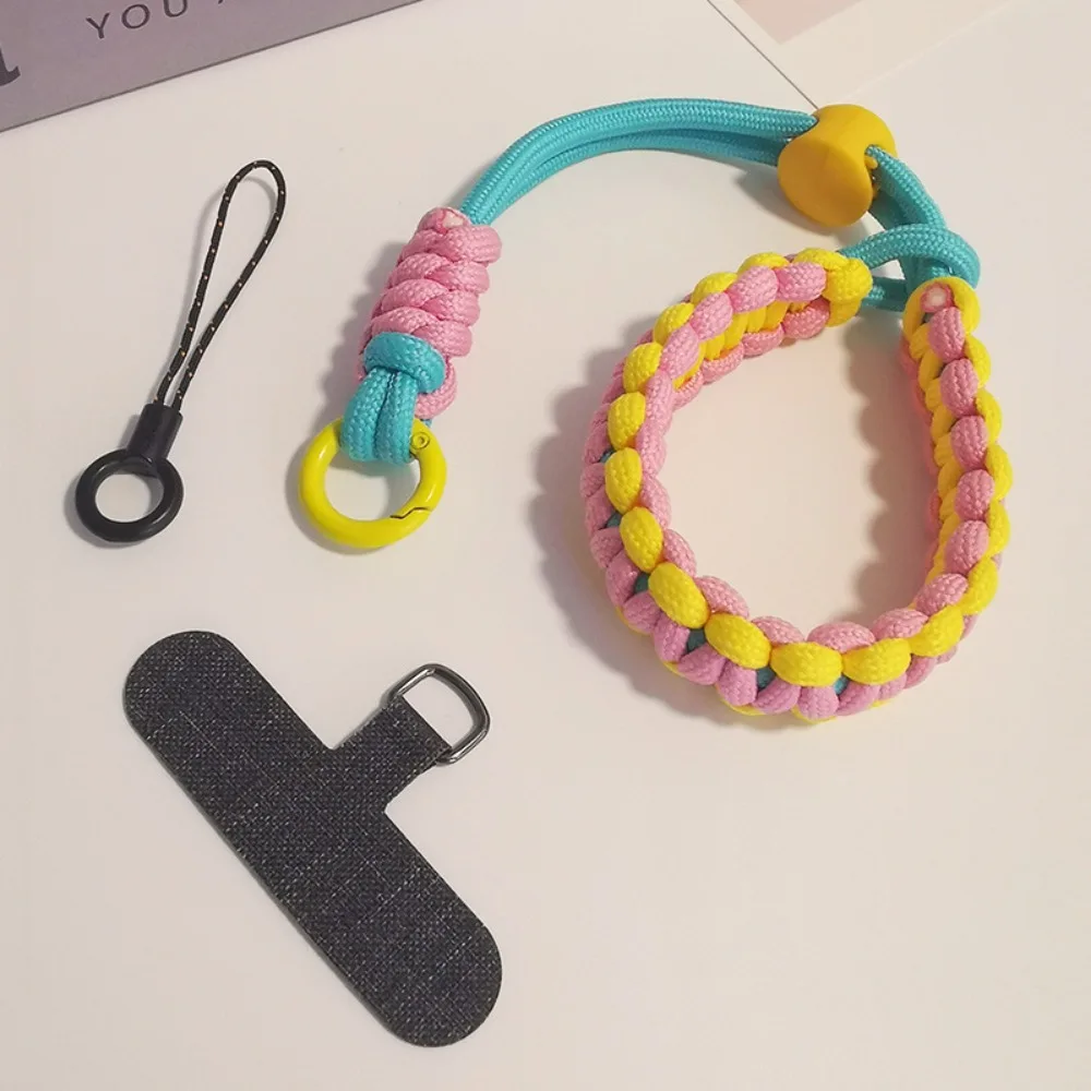 

Colorful Woven Adjustable Phone Straps Hand-woven Polyester Phone Case Braided Lanyard Trinket Handmade