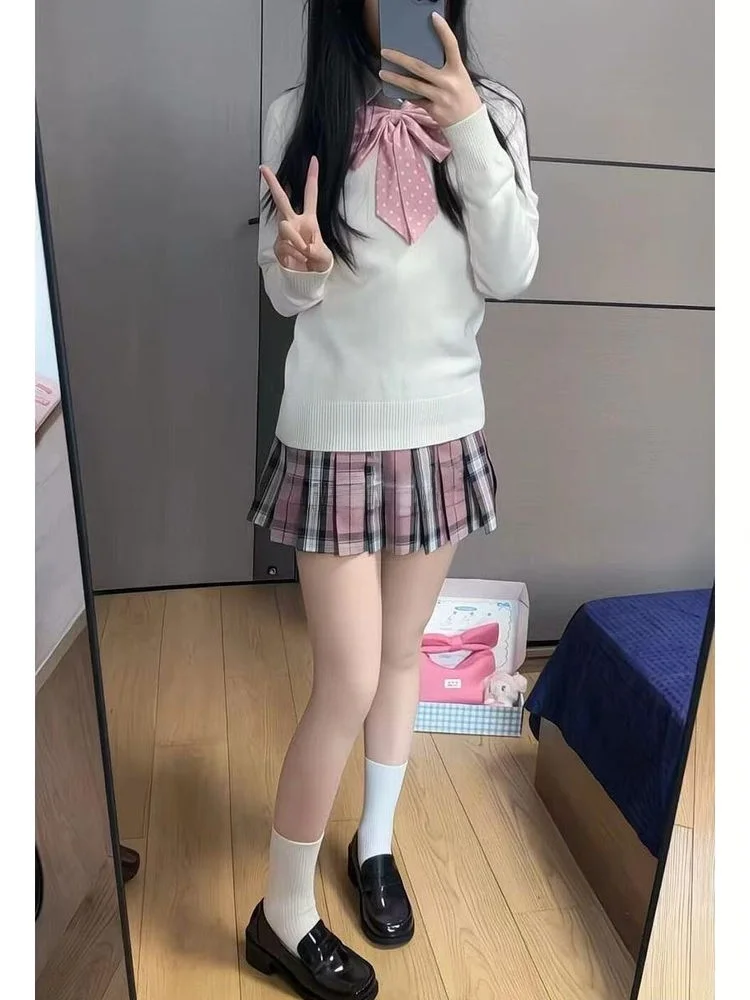 

Длинный вязаный свитер для похудения, комплект с юбкой irt, женский осенне-зимний комплект для колледжа, комплект с завязкой на талии