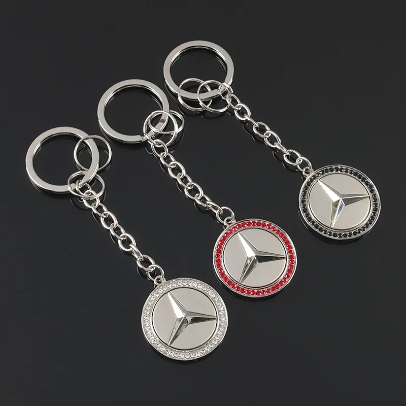 Car Keychain Key Chain Auto Emblem Key Ring Accessories For Mercedes Benz AMG Smart W205 C300 W168 W203 W206 W108 W124 W126 GLA