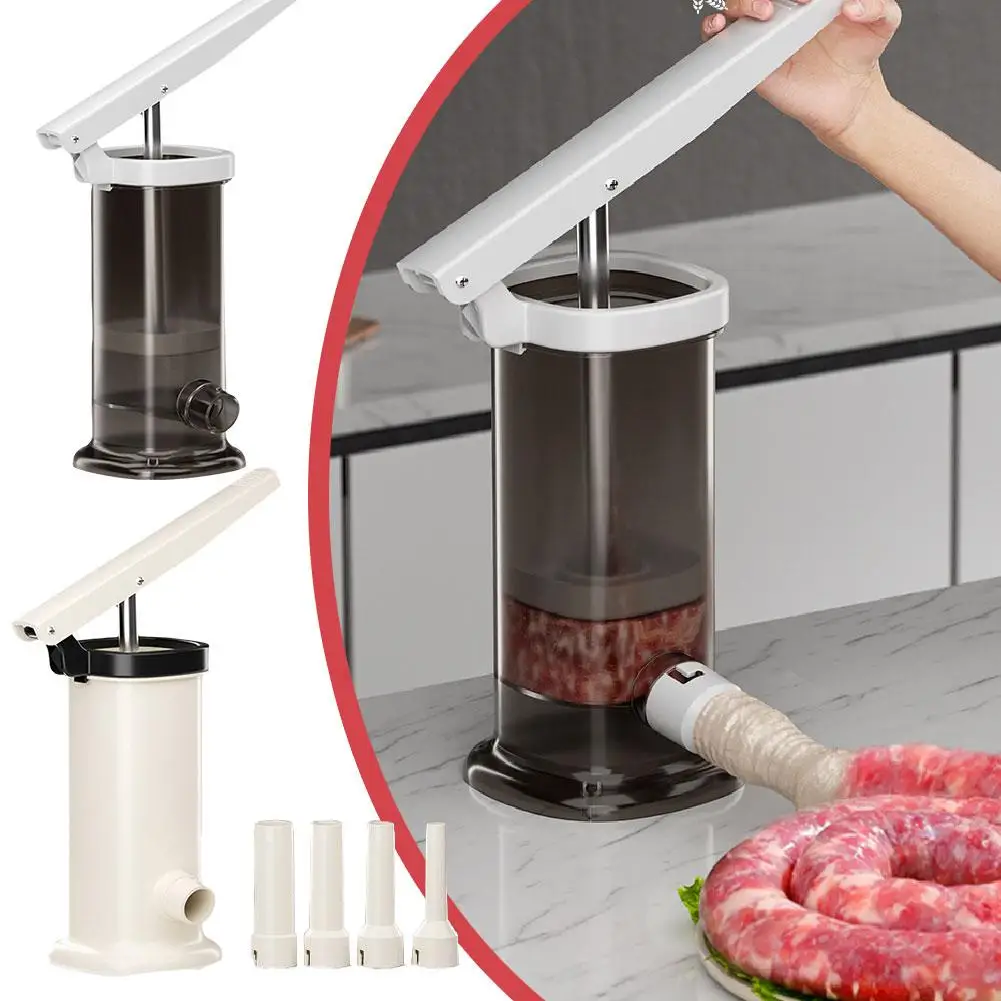 Manual Sausage Stuffer Homemade Sausage Maker Fast Meat Filling Machine Duty Sausage Filler Large Capacity Sausage Filler Meat
