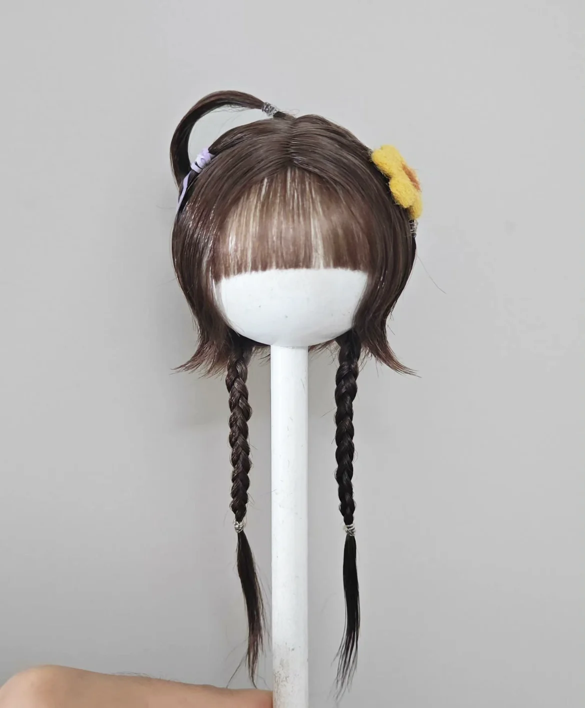 Hair for doll OB11 hardhead shell wig 5-6
