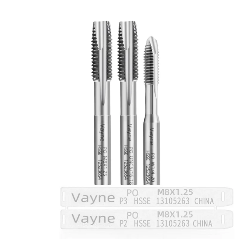 1 قطعة VAYNE HSSE JIS متري دوامة وأشار الحنفية M2/2.3*0.4 M2.2/2.5/2.6*0.45 آلة غرامة مسمار لولبي الحنفيةM1M2M3M4M5M6M8M10M11