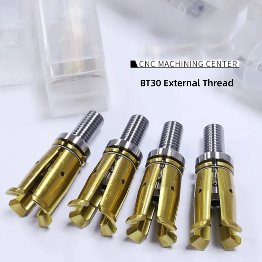 CNC Spannwerkzeughalter Vierklauen-Spannzange Spindelgreifer BT30/40/50-45 ° HSK32/40/50/63 ISO25 Bearbeitungszubehör Drehmaschinen-Spannzange – Detail 9