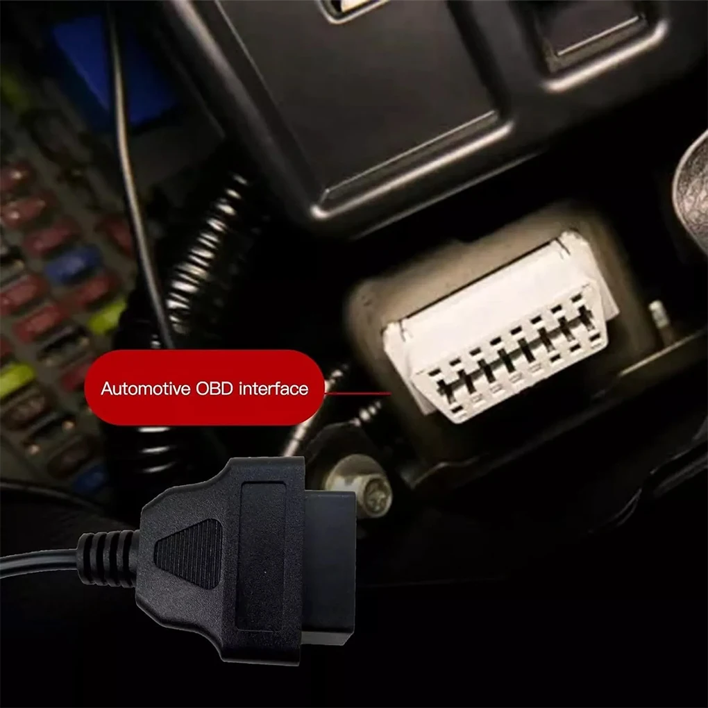 Adaptador de conector OBD de 12 pinos de compatibilidade perfeita para diagnóstico de conector OBD fo-rd de veículos