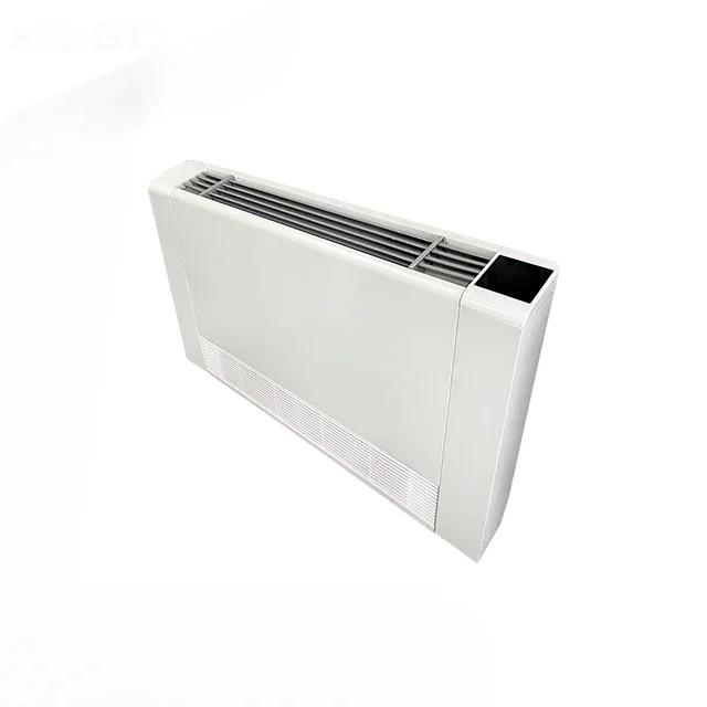 Floor standing/wall mounted ultra thin fan coil units for heating and cooling