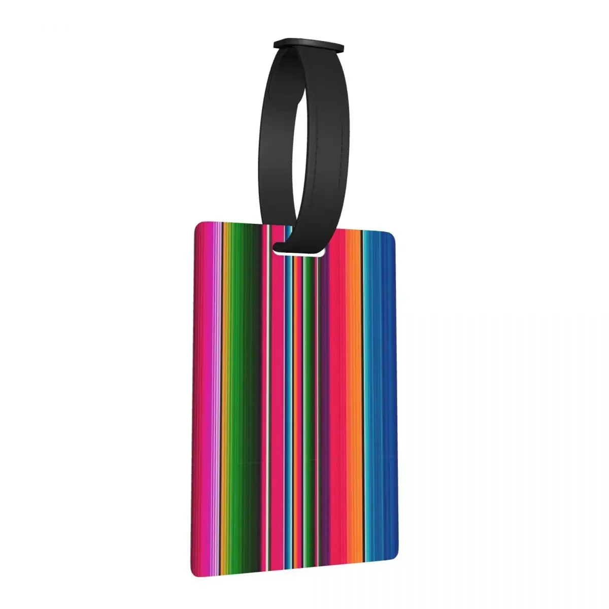 

Mexican Blanket Striped Fiesta Serape Luggage Tags Suitcase Travel Portable Baggage Boarding Tag Label Holder ID Name Address