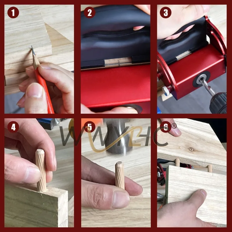 Installation Tool for Board Splicing Perforation Positioner Center Line Scribe Aluminum Alloy Woodworking Oblique HolePositioner