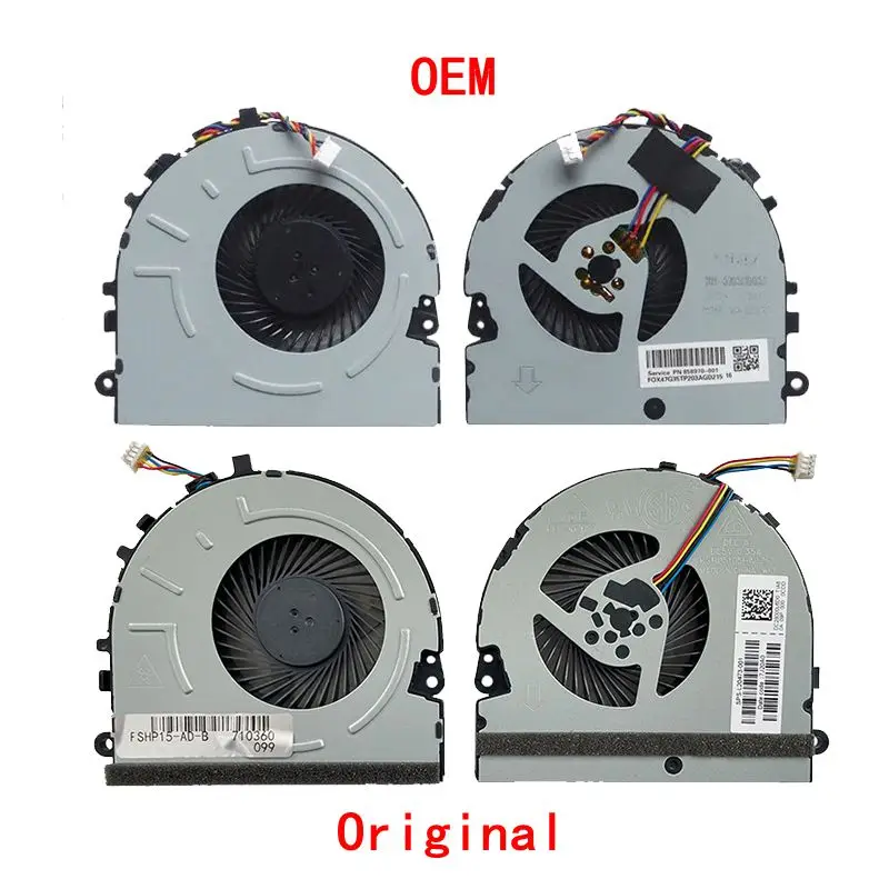 

Cooling Fan For HP Pavilion 15-DA 15-da0014TX KSB05105HADZ6 DC5V 0.35A DC28000L6D0 L20473-001