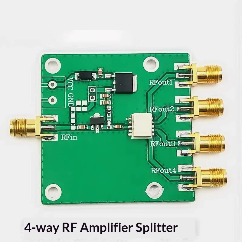 RF amplifier - four-way low-noise amplifier