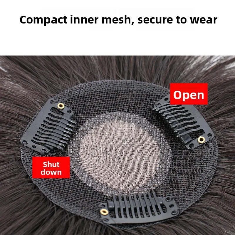 9x9 سنتيمتر قطعة شعر ريمي الشعر البشري الطبيعي السيدات توبر بسرعة زيادة حجم المبيعات للنساء ترقق الشعر وتغطية الشعر الرمادي #2