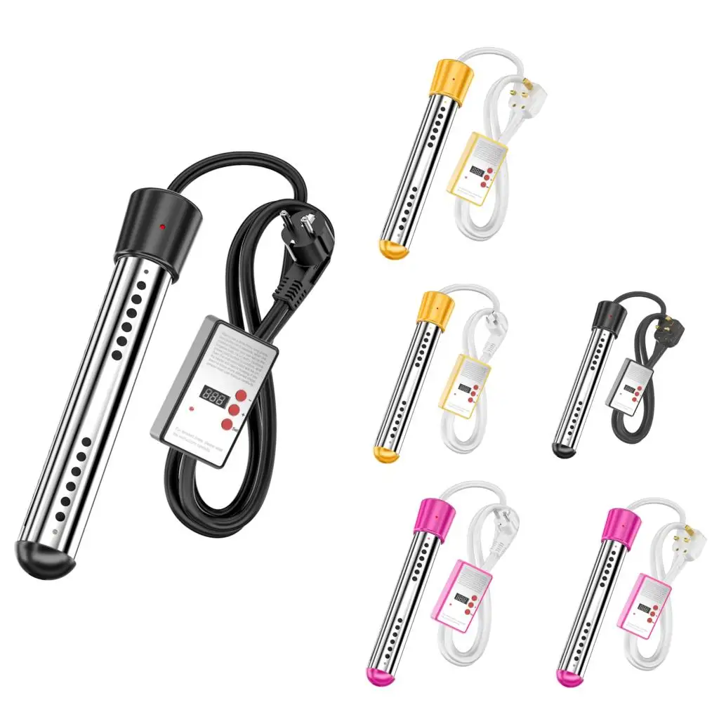 3000W 2000วัตต์เครื่องทำน้ำอุ่นหม้อต้มน้ำร้อนองค์ประกอบ Immersion Suspension เครื่องทำน้ำอุ่นห้องน้ำสระว่ายน้ำ US/EU/UK/AU