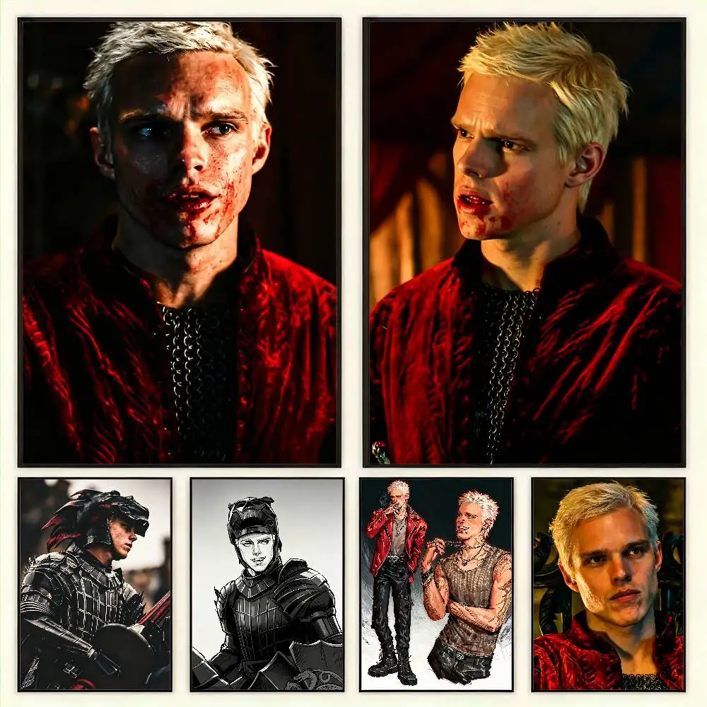 A-Aerion T-Targaryen B-Brightflame Laser Poster Versatile HD Waterproof Wall Art Self-Adhesive Decor for Any Space Ideal Gift