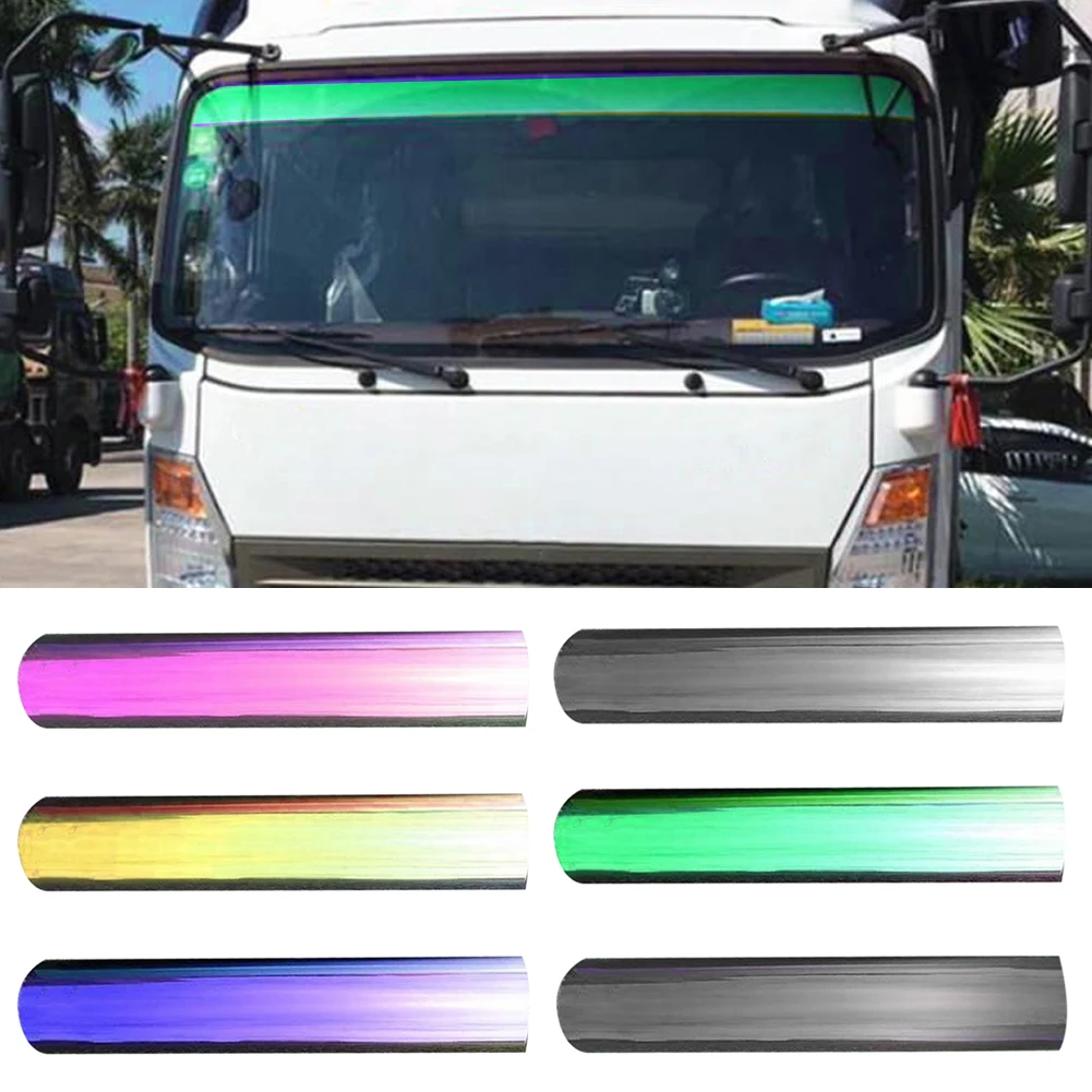 100cm Car Sun Shade Front Windshield Sunshade Protector Solar Window Tint Film Heat Insulation Color Changing Film Universal