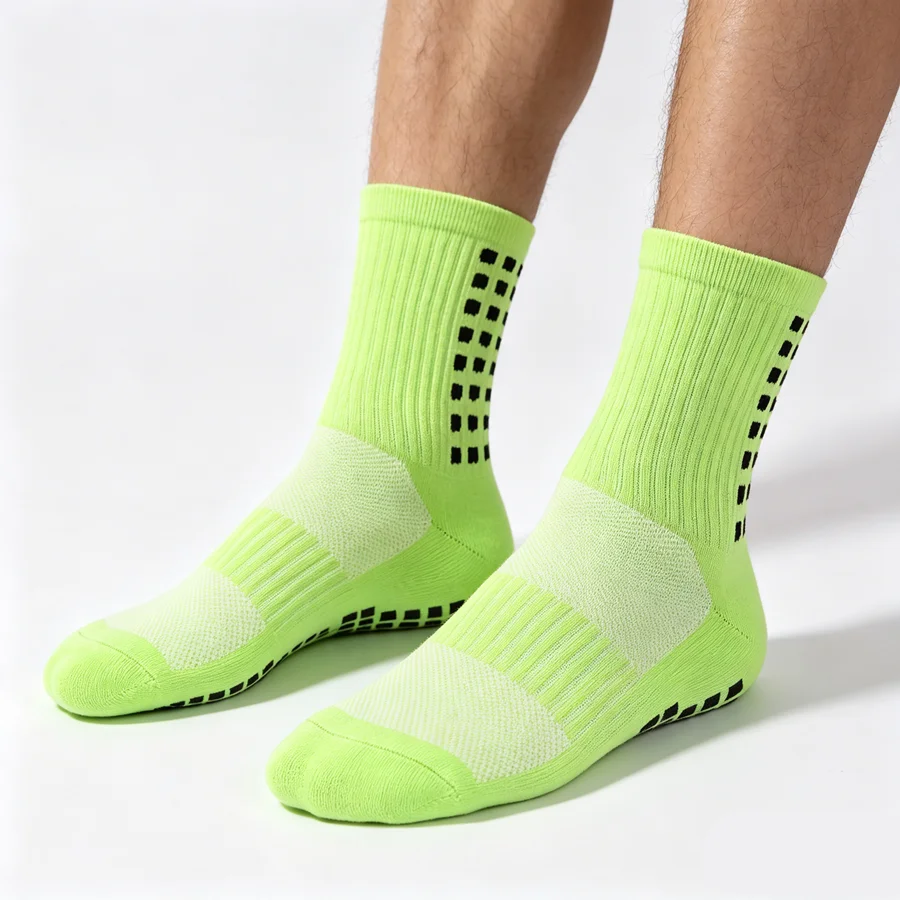 3/6/10pairs mens womens anti slip grip basketball rugby non slip grip socks towel bottom breathable shockproof sports view 3