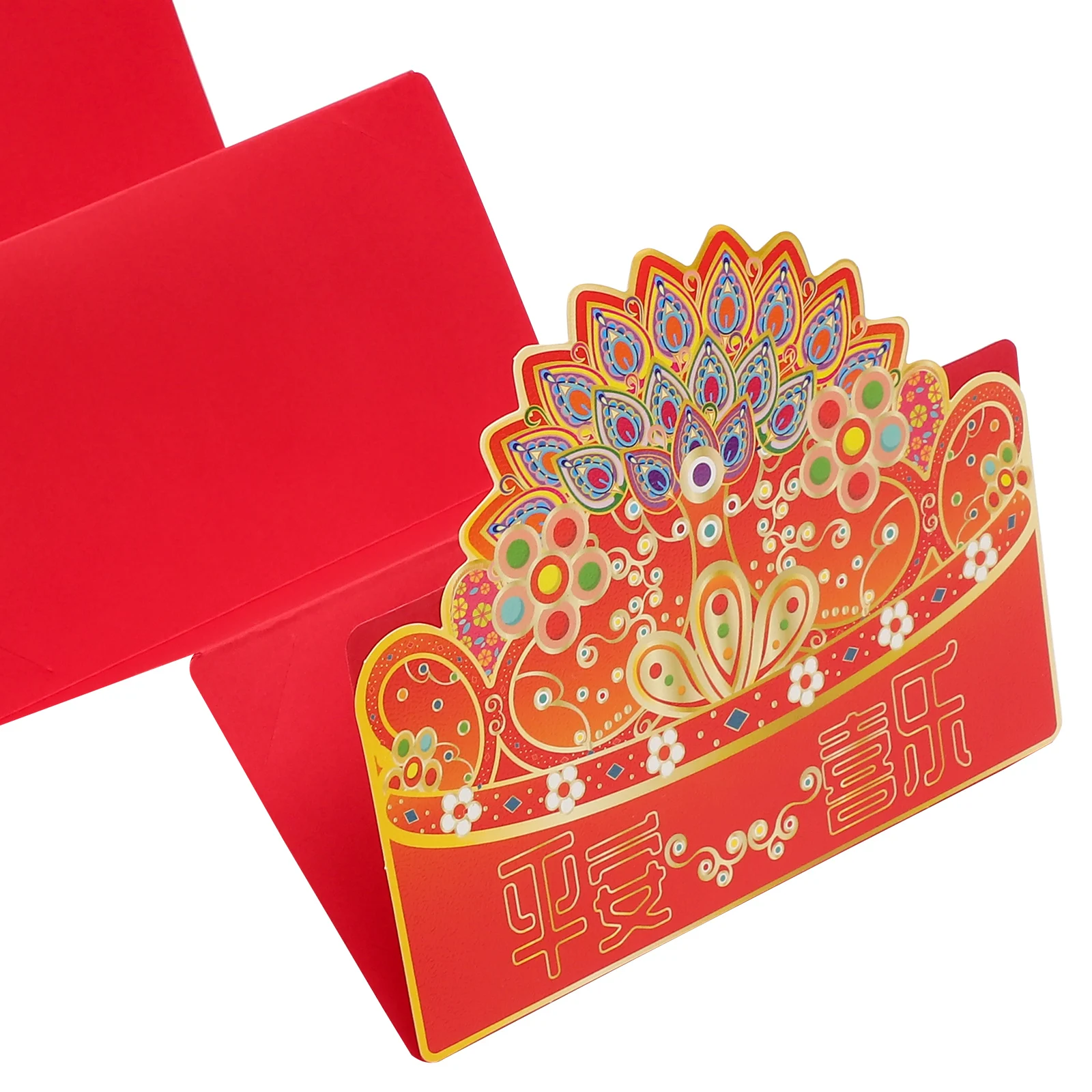 

4 Pcs Lai See Red Envelope Bag Element Chinese Packets Spring Festival Luck Money New Year Envelops