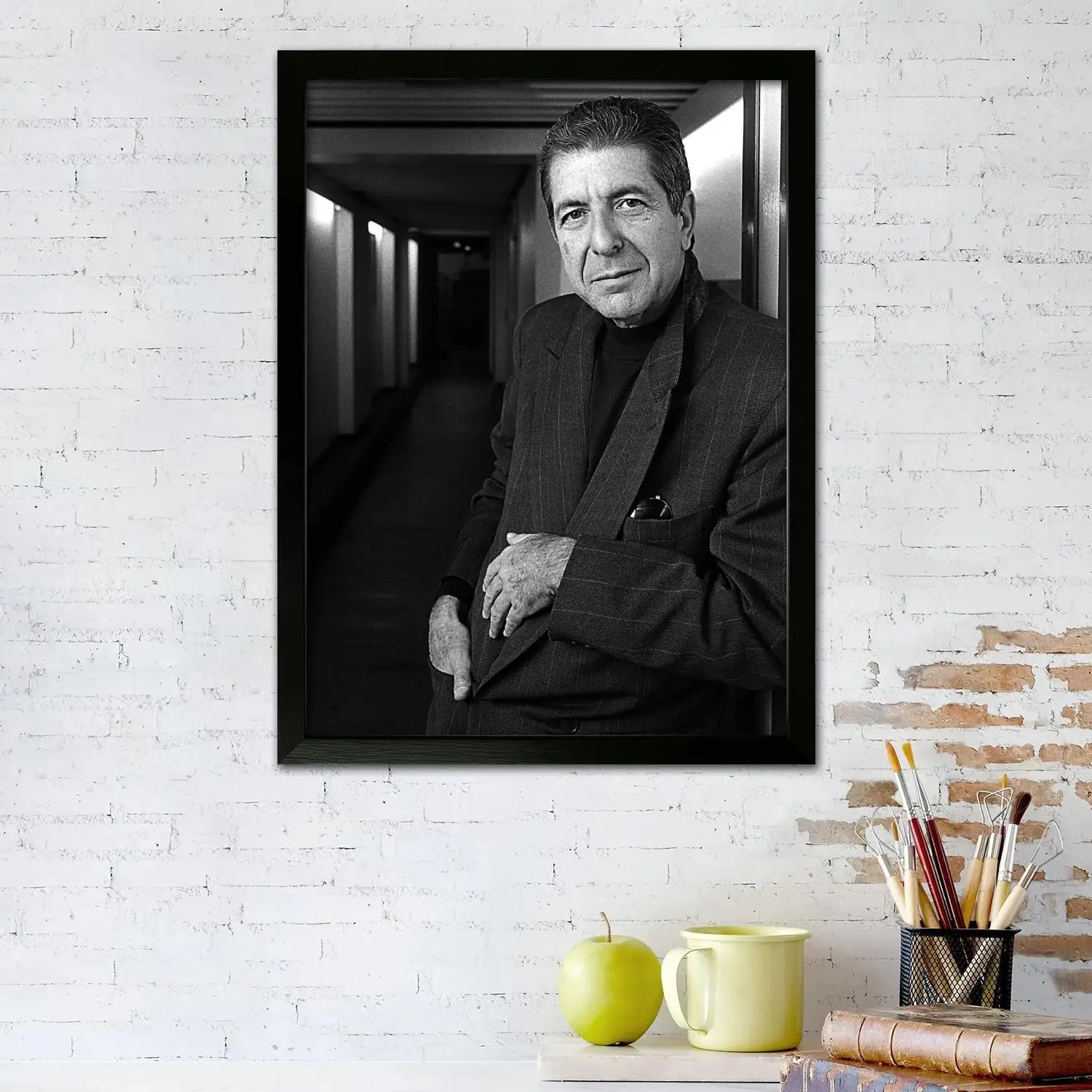 Leonard Cohen Canvas Art Poster and Wall Art, Picture Print, Modern Family Bedroom Decor,Decorative painting