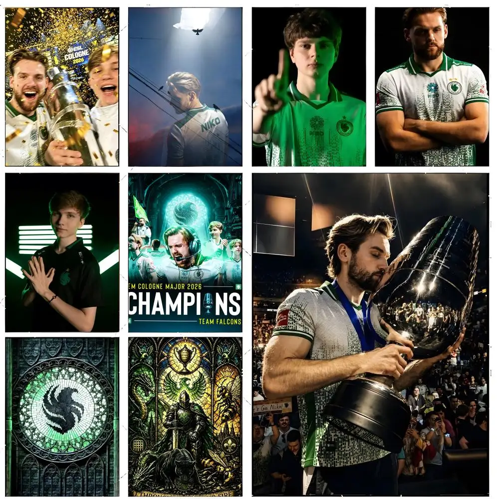 esports print F-Falcons NIKO Poster Premium Decor Art & Gift for Household Lounge Home Ornaments