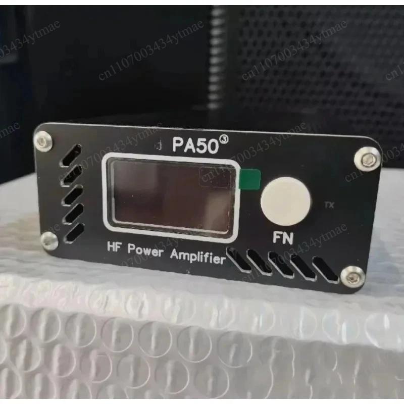 PA50-3 HF Shortwave Power Amplifier 50W 3.5MHz-28.5MHz With 1.3inch OLED SWR Meter LPF Filter Upgrade PA50 Plus