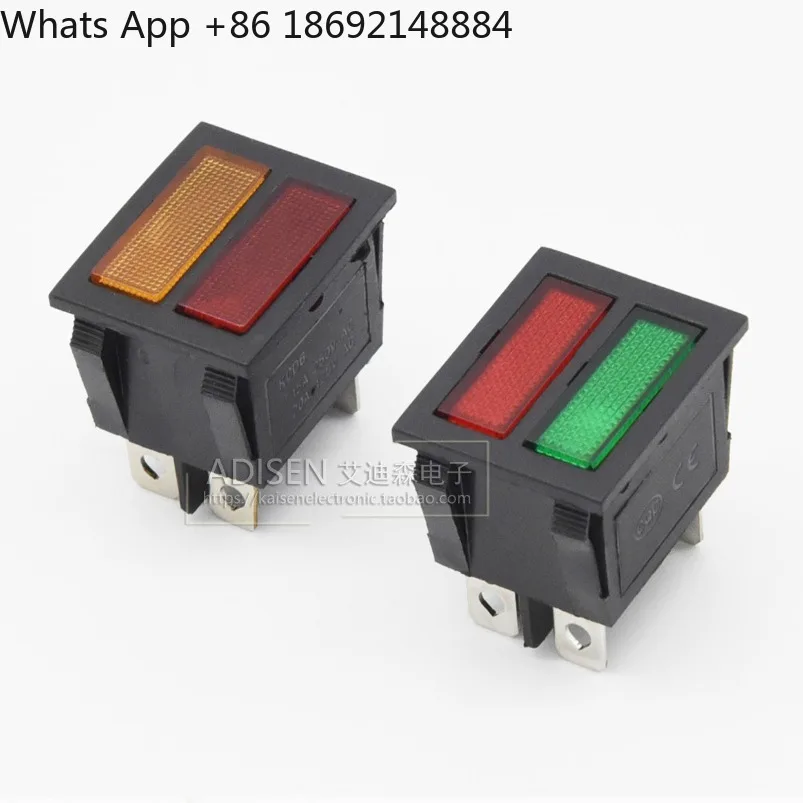 Square red, yellow and green two-color 24V220V380V boiling water machine refrigerator, ship type signal indicator light