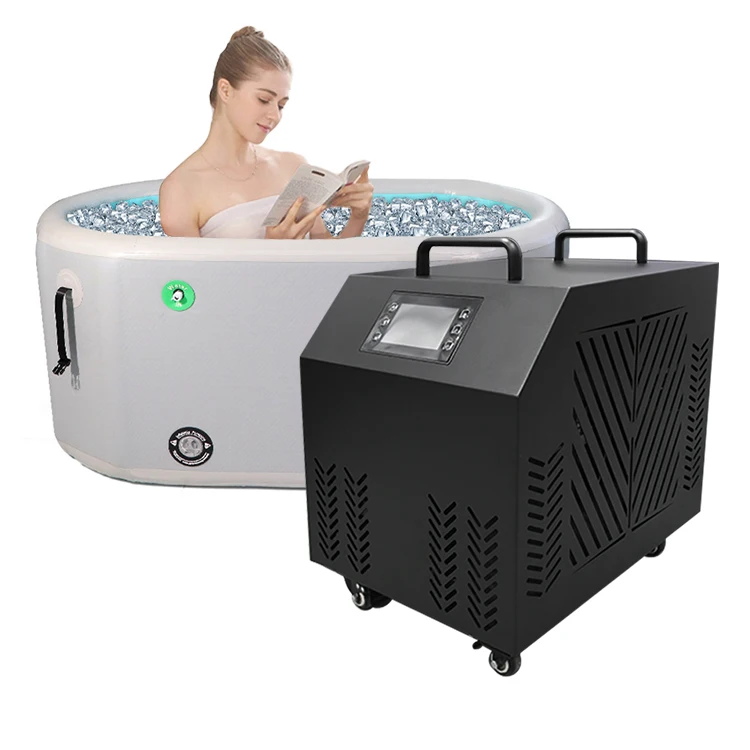 Hot selling：2024 Ozone UV Filter Smart Wifi Control Water Chiller 220v-110v Recovery Ice Bath Cold Plunge Chiller