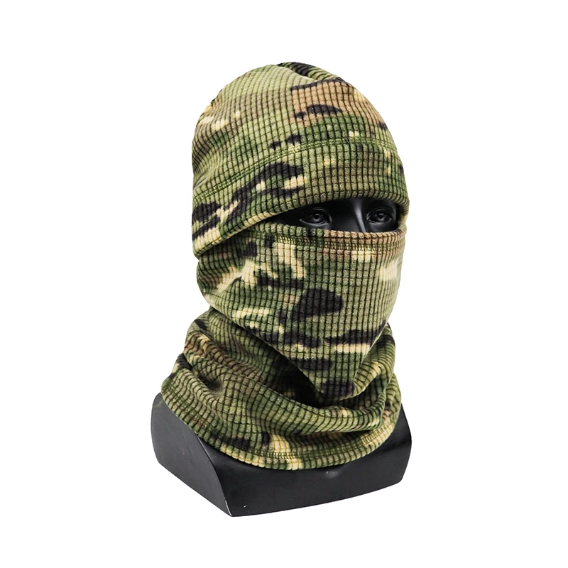 

Winter Thicken Warm Face Mask Hat Set Outdoor Camoufalge Cycling Hiking Ski Cap Tactical Thermal Neck Warmer Hats For Men Women