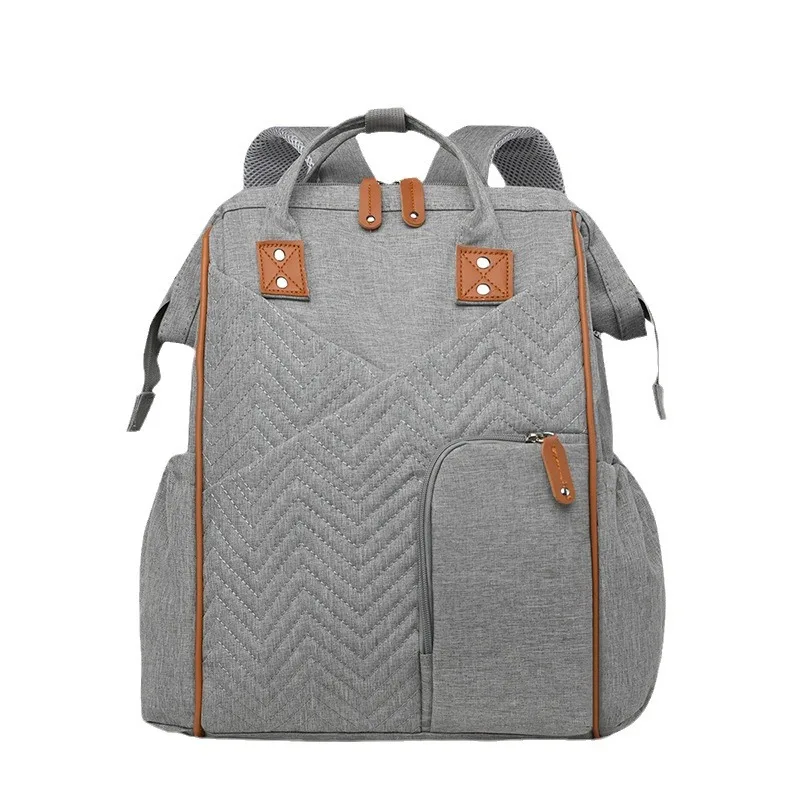 

Fashionable Multifunctional Baby Diaper Backpack with Large Capacity Waterproof Mommy Bag Travel Backpack for Newborn Supplies