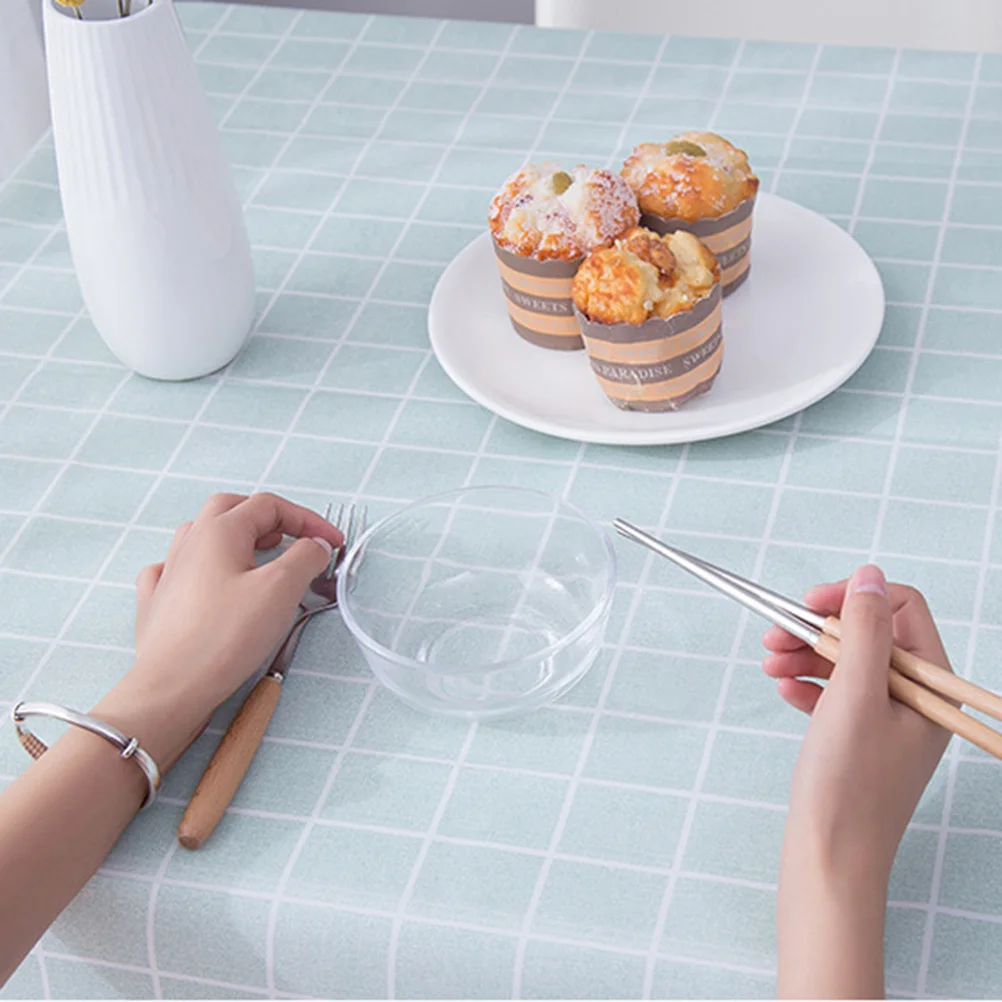 

Checkered PVC Tablecloth Waterproof Oil Resistant Stain Resistant Seamless Table Cover for Kitchen Dining Indoor Outdoor Use