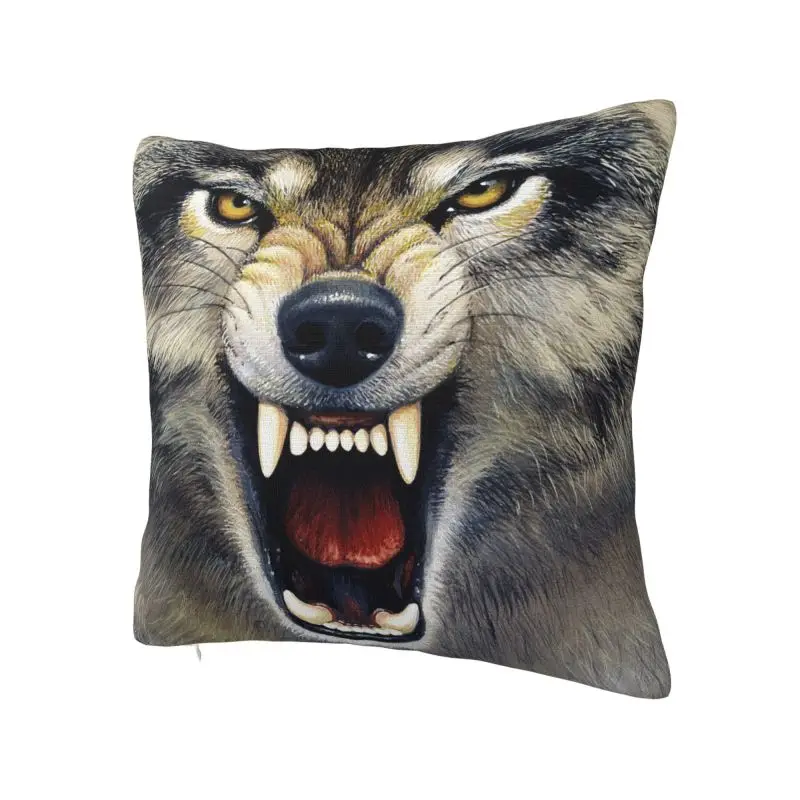 Custom Spirit Animal Wolf Luxury Throw Pillow Cover Bedroom Decoration Cushion