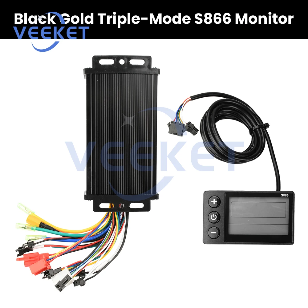 750 واط-1500 واط شرط موجة فرش السيارات تحكم 36 فولت 48 فولت 64 فولت 30A 3-وضع سائق SM موصل أداة دراجة كهربائية S866