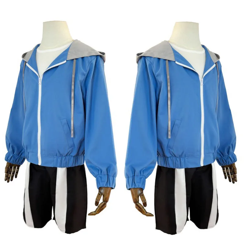 2026 new Halloween Sans Cosplay Costume Undertale Skeleton Brothers Sans's Mask Headgear Unisex Hooded Jacket And Shorts Set view 2