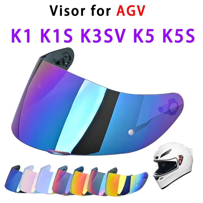 For AGV K5 K5S K5-S K3SV K1 K1S Compact ST Motorcycle Helmet Visor Lens Shield Glasses Full face Pin Accesorios Para Moto Casque