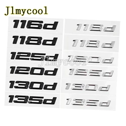 ABS Car Rear Trunk Letters Logo Badge Emblem Sticker For 1 Series 116d 118d 120d 125d 130d 135d 140d E81 E82 E87 E88 F20 F21