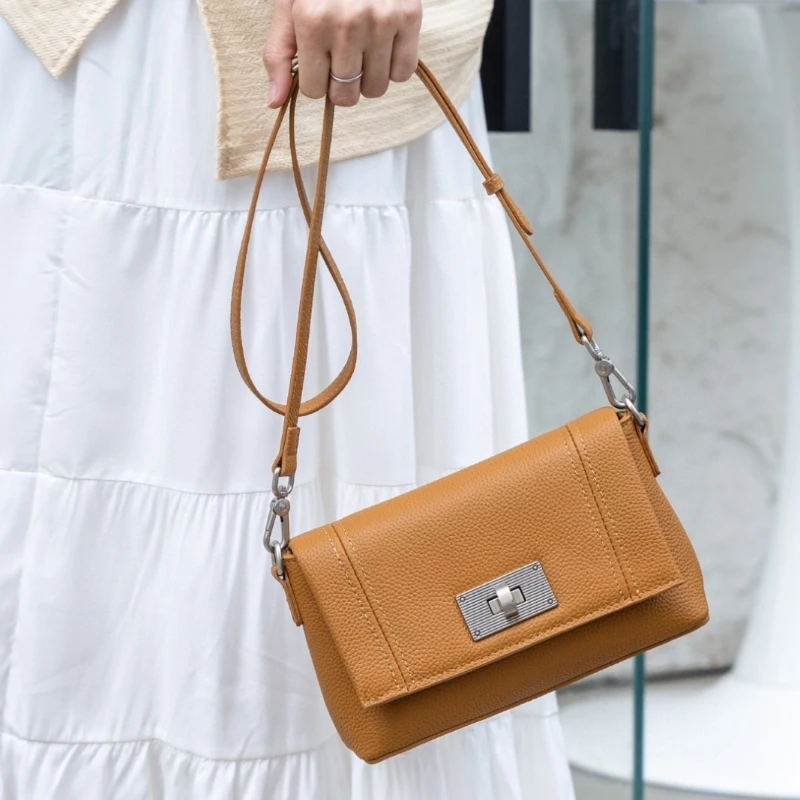 

Модная маленькая сумка с клапаном под мышками, нишевый дизайн, женские сумки на плечо, роскошная сумка через плечо из натуральной кожи, трендовые маленькие кошельки для телефонов