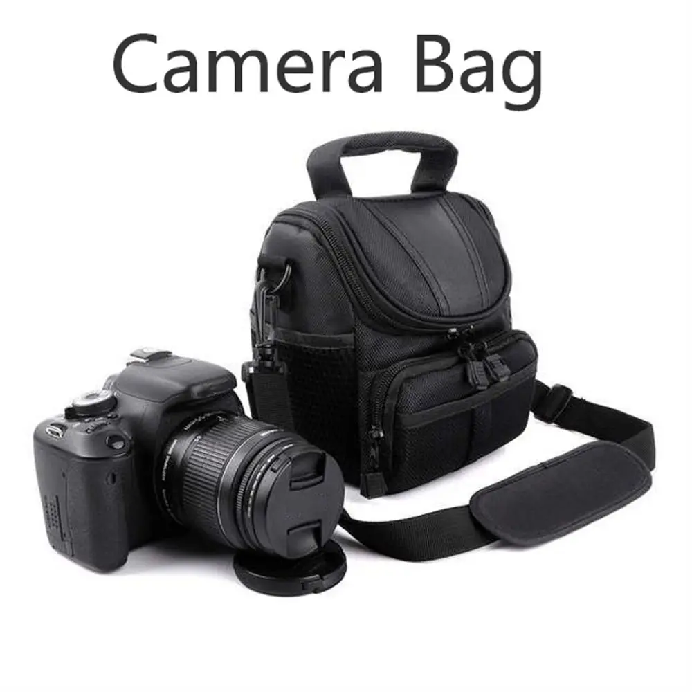 Single Shoulder SLR Camera Bag Adjustable Shoulder Strap Photography Bag Zipper Lightweight Camera Handbag Outdoor Travel