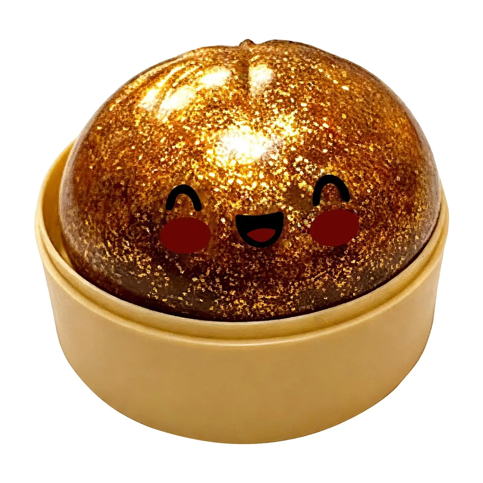 Juguetes Sensoriales de Pelota de Dumpling Gigante con Purpurina Suave y Divertida, Bolas Antiestrés de Dumpling Coloridas, Juguete Sensorial de Pelota de Dumpling para Apretar