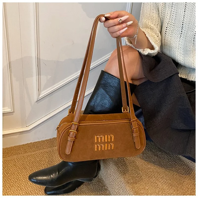 

Fashionable Women's Shoulder Bag Made Of Rainbow-Printed Leather Boasting High-End Trendy Durable Look