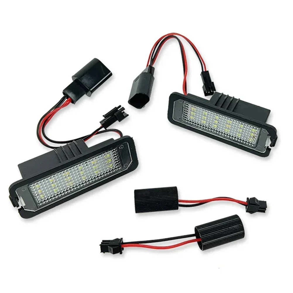 Green motoring Precise Fit Convenient Replacement 2x LED Licence Number Plate Light for Skoda Error Free Design