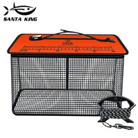 SantaKing 19L 47L Foldable Fishing Cage Net Durable AntiSnag AntiBite Floating Design for Holding Bait Shrimp Crayfish Lobsters