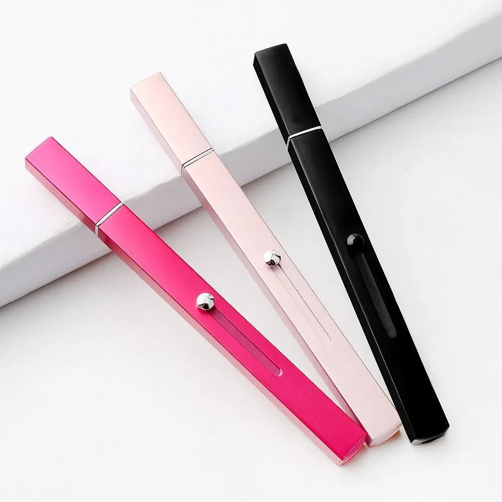 Aluminium Tube Retractable Lip/brow Brush Golden&Black&Red&Pink Telescopic Lip Gloss Brush Makeup Brush with Protect Cap