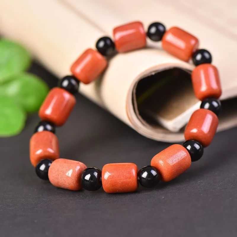 

Natural Exquisite Fashion Bucket Bead Bracelet, Unisex Ethnic Style Bracelet.