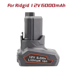 Batterie aulithiumderechange pour outils électriquessans fil Ridgid, L1240, 12V, 6000mAh, R82007, R82009, R82048, R82049, R82059