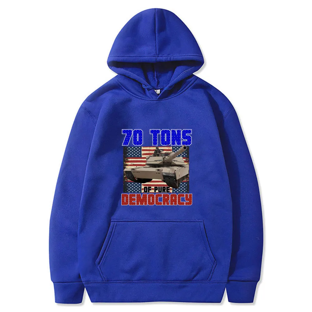 Wtf Is A Kilometer 70 Tons of Pure Democracy Funny Meme Hoodie Unisex Fashion Oversized Streetwear Men Women's Vintage Hoodies